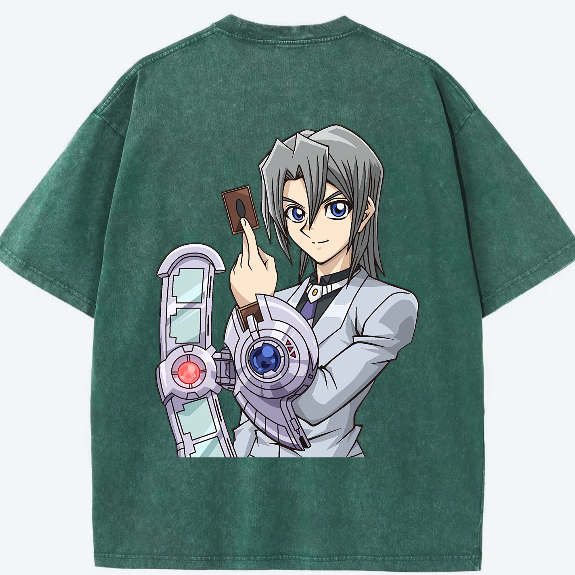 （画像用） 遊☆戯☆王 Yu-Gi-Oh! 綿100% ヴィンテージ風 半袖Tシャツ（背面プリント）